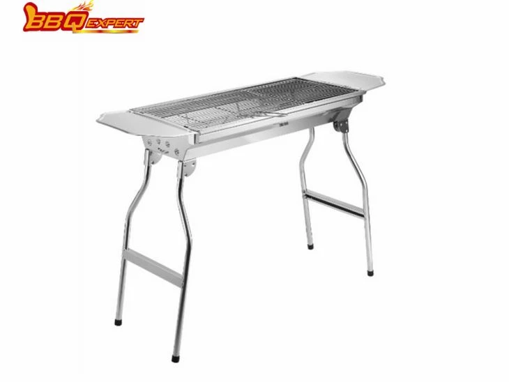 BBQEXPERT Big Stainless Steel Charcoal Barbecue Grill Portable BBQ Girlls For Sale